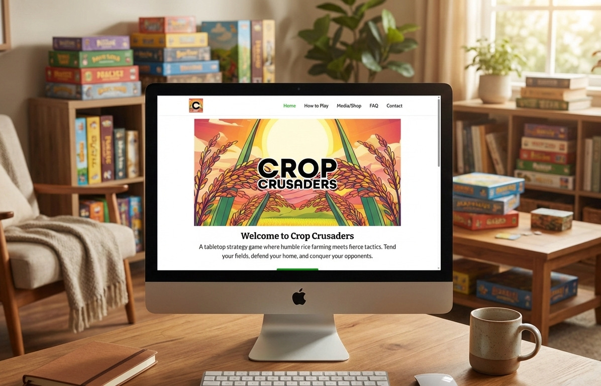 Crop Crusaders custom website